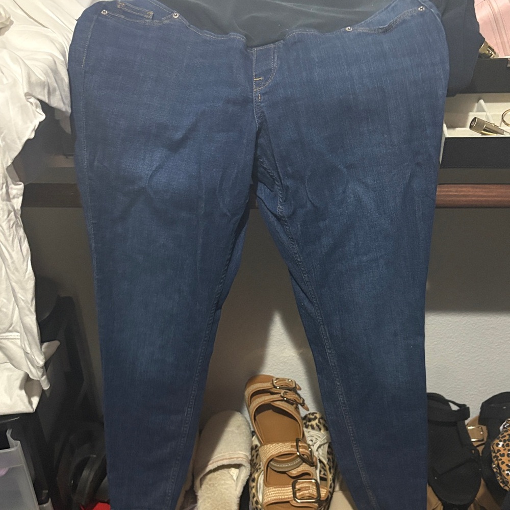 Blue Denim Maternity Jeans